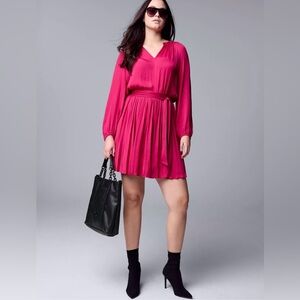 Women's Simply Vera Vera Wang Pleated Short Dress size Medium